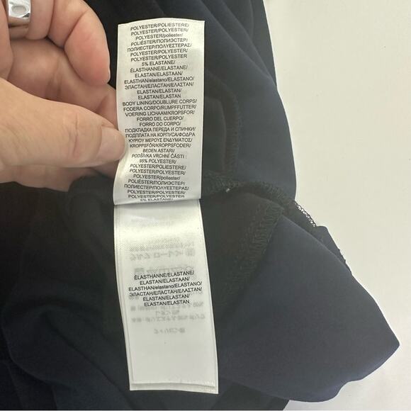 Lauren by Ralph Lauren Asymmetrical Color Block Dress Size 10 - Picture 8 of 11